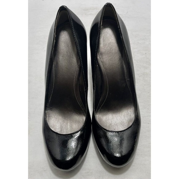 Calvin Klein Scarlet E3297 Black Patent Women’s Chunky Heels Size 7.5M - Picture 6 of 14